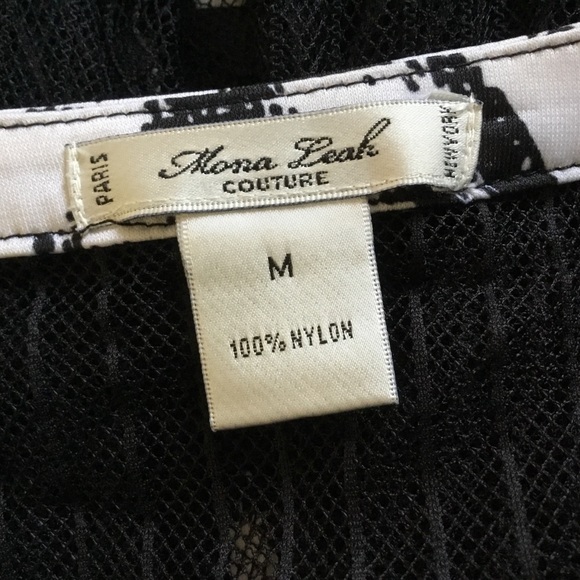 MONA LEAH COUTURE Paris black sheer lace jacket M - Picture 6 of 7